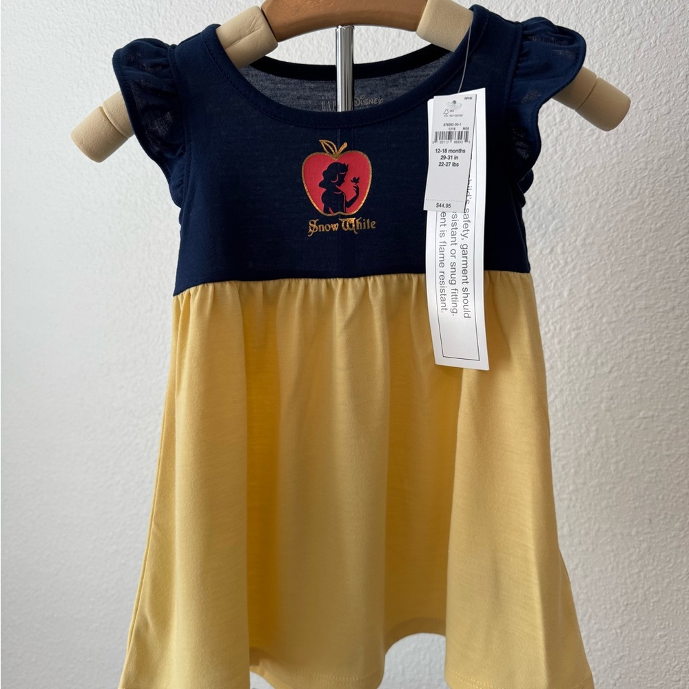 Disney Snow White Navy and Gold Dress